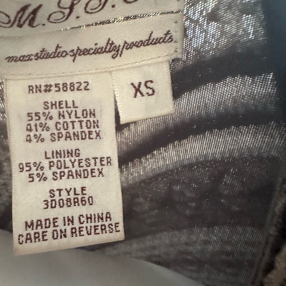 MAX STUDIO SPECIALTY GRAY LACE SPANDEX DRESS -SIZE XS - Picture 4 of 5